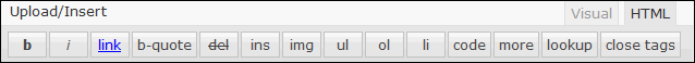 HTML 工具列
